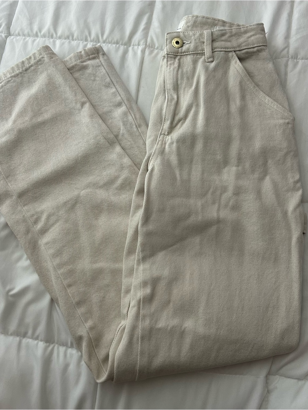 Cotton On Women's Straight-Leg Pants in Light Cream
